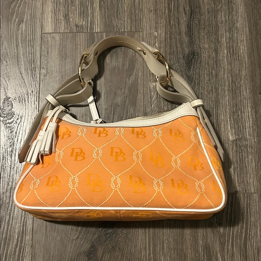 Dooney & Bourke‎ Orange and Tan Shoulder Bag